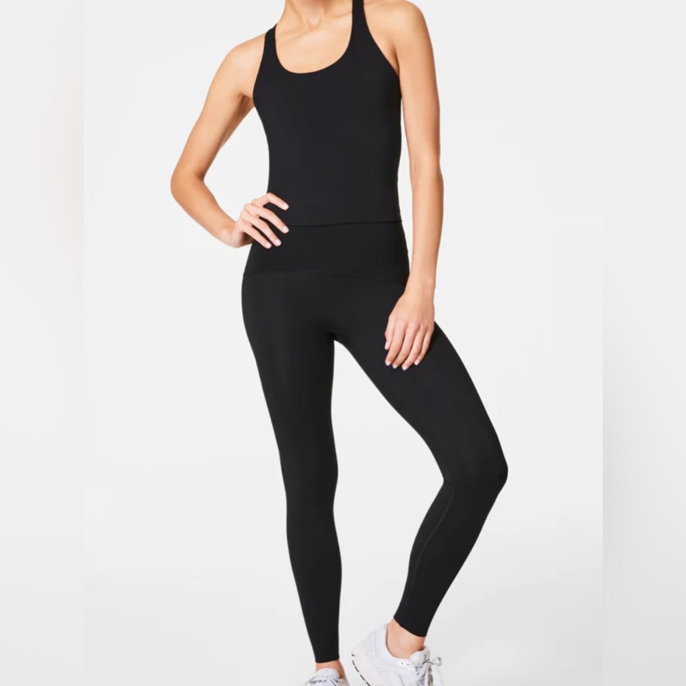 SPANX Look At Me Now Seamless Leggings - Black - Size M 
 0009